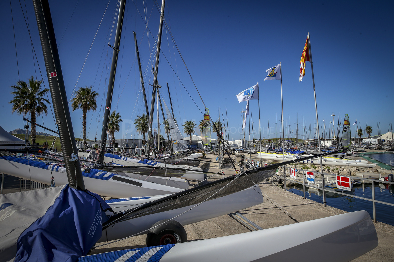 Marseilles France is hosting more than 200 sailors from 28 nations for the 2018 Junior Worl Championship of 49er, 49erFX and Nacra 17. Held from 28 august to 1st september 2018. © Pierick Jeannoutot
