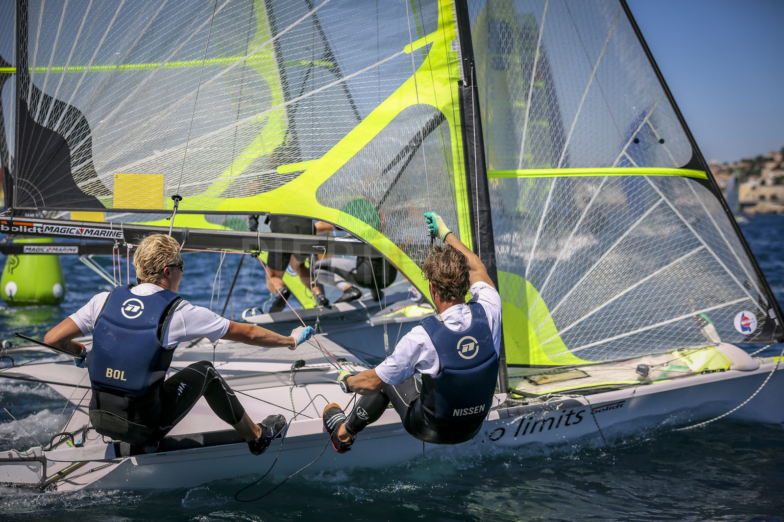 Marseilles France is hosting more than 200 sailors from 28 nations for the 2018 Junior Worl Championship of 49er, 49erFX and Nacra 17. Held from 28 august to 1st september 2018. © Pierick Jeannoutot